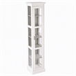 Pemberly Row Tall Wood Curio Cabinet with Glass Door in White
