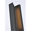 Pemberly Row 1-Light Modern Aluminum LED Wall Sconce in Black
