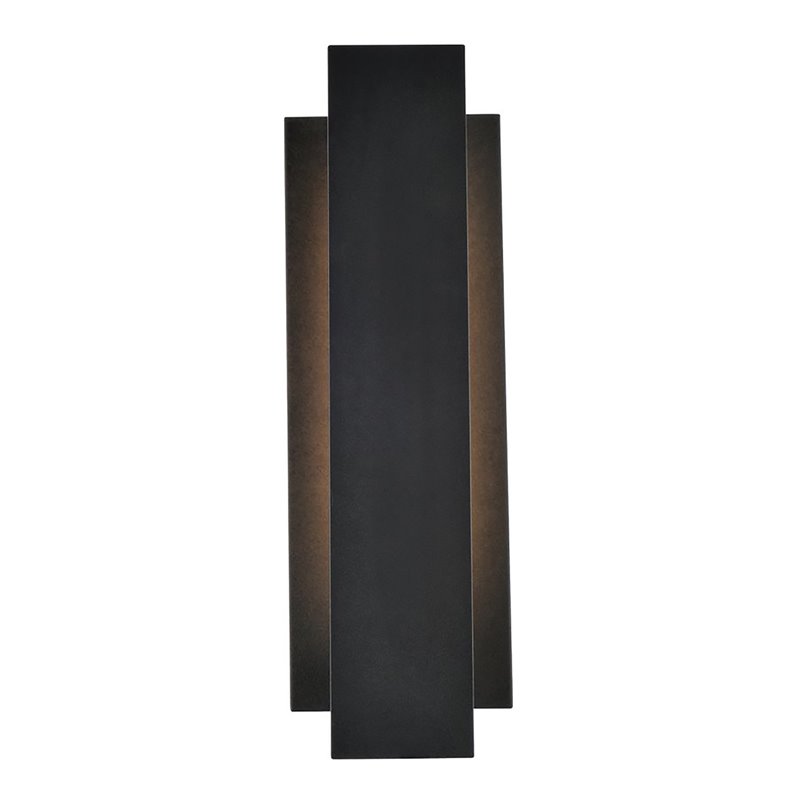 Pemberly Row 1-Light Modern Aluminum LED Wall Sconce in Black