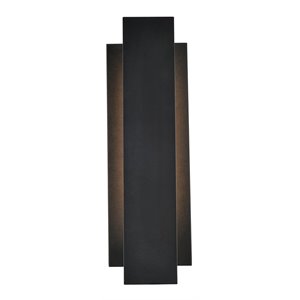 Pemberly Row 1-Light Modern Aluminum LED Wall Sconce in Black