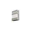 Pemberly Row 1-Light Modern Aluminum LED Wall Sconce in Silver