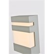 Pemberly Row 1-Light Modern Aluminum LED Wall Sconce in Silver