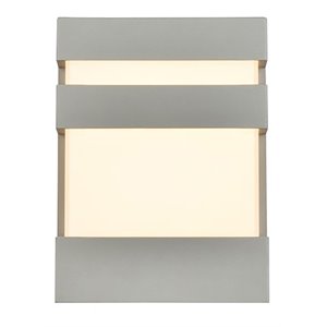 Pemberly Row 1-Light Modern Aluminum LED Wall Sconce in Silver