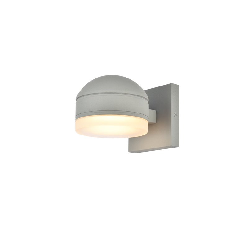 Pemberly Row 1-Light Modern Aluminum LED Wall Sconce in Silver