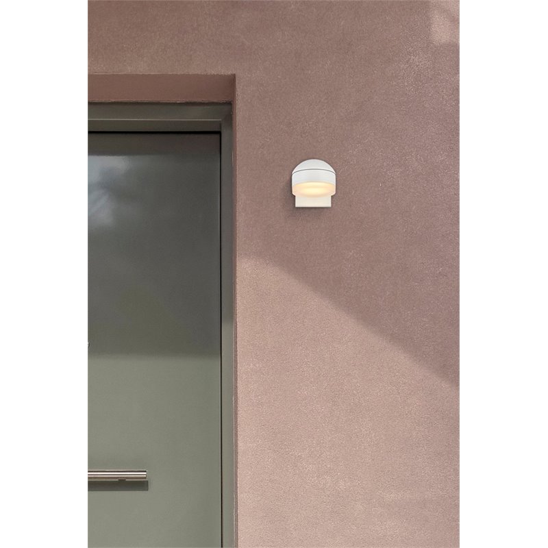Pemberly Row 1-Light Modern Aluminum LED Wall Sconce in White