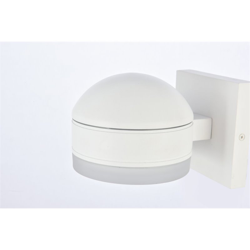 Pemberly Row 1-Light Modern Aluminum LED Wall Sconce in White