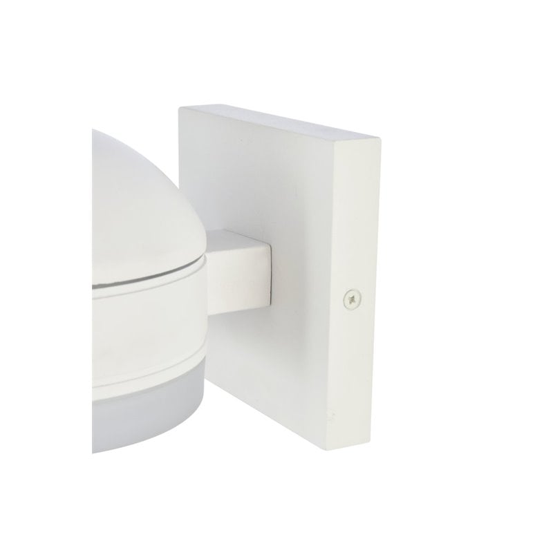 Pemberly Row 1-Light Modern Aluminum LED Wall Sconce in White