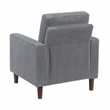 Pemberly Row Corduroy Fabric Track Arm Sofa in Gray