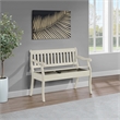 Pemberly Row Entryway Storage Bench with Solid Wood in White Finish