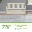 Pemberly Row Entryway Storage Bench with Solid Wood in White Finish