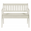 Pemberly Row Entryway Storage Bench with Solid Wood in White Finish