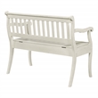 Pemberly Row Entryway Storage Bench with Solid Wood in White Finish