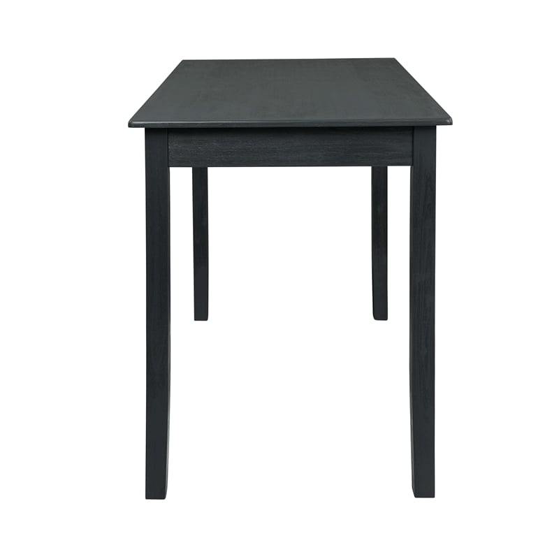 Pemberly Row Tavern Table in Solid Acacia Wood with Charcoal Gray Finish