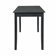 Pemberly Row Tavern Table in Solid Acacia Wood with Charcoal Gray Finish