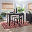 Pemberly Row Tavern Table in Solid Acacia Wood with Charcoal Gray Finish