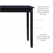 Pemberly Row Tavern Table in Solid Acacia Wood with Charcoal Gray Finish
