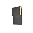 Pemberly Row 1-Light LED Wall Sconce in Black Finish with 7-in Design