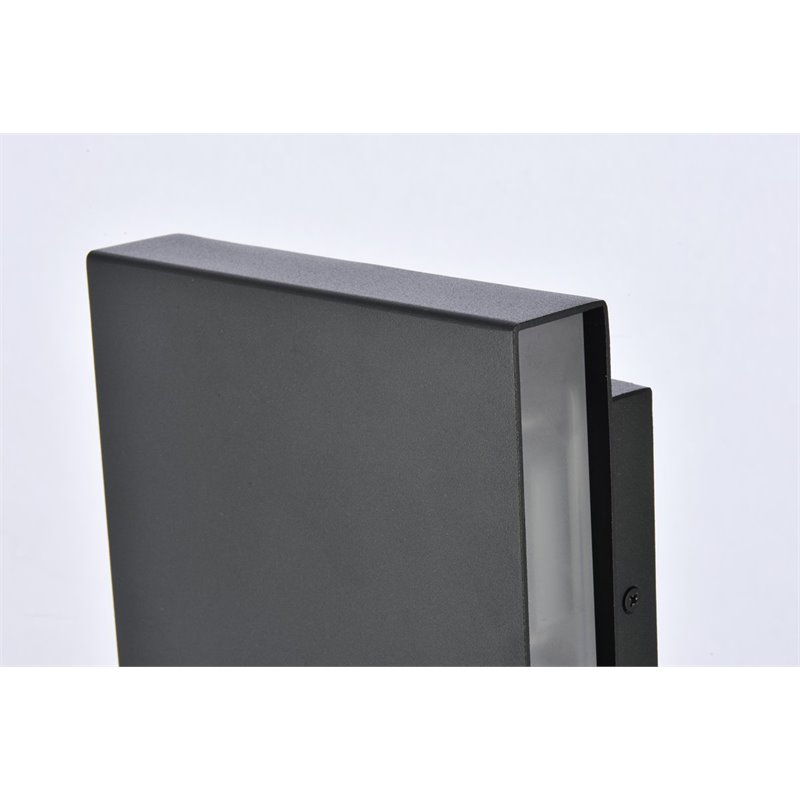 Pemberly Row 1-Light LED Wall Sconce in Black Finish with 7-in Design