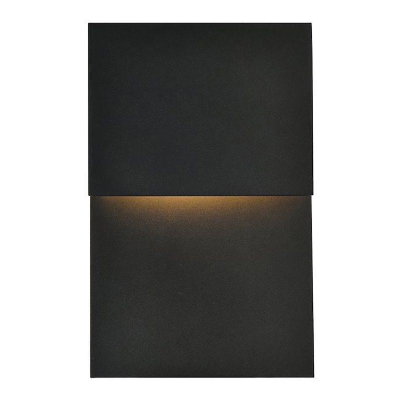 Pemberly Row 1-Light LED Wall Sconce in Black Finish with 7-in Design