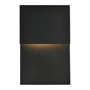 Pemberly Row 1-Light LED Wall Sconce in Black Finish with 7-in Design