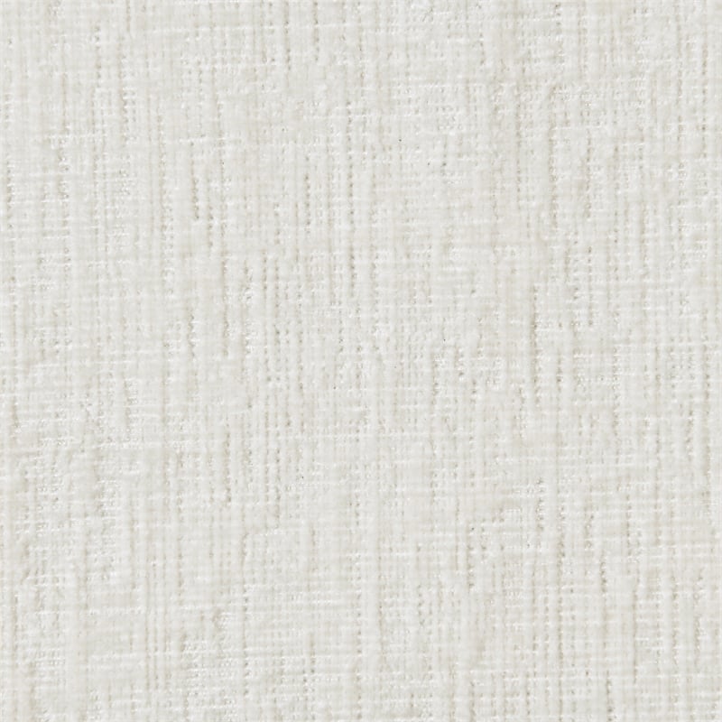 Pemberly Row Queen Bed in Cream Chenille Fabric with Walnut Finish