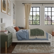Pemberly Row Full Cottage Low Profile Platform Bed with Footboard in White