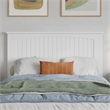 Pemberly Row Full Cottage Low Profile Platform Bed with Footboard in White