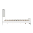 Pemberly Row Full Cottage Low Profile Platform Bed with Footboard in White