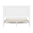 Pemberly Row Full Cottage Low Profile Platform Bed with Footboard in White