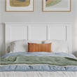 Pemberly Row Full Panel Low Profile Platform Bed with Footboard in White