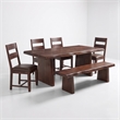 Pemberly Row Live Edge Solid Wood 74