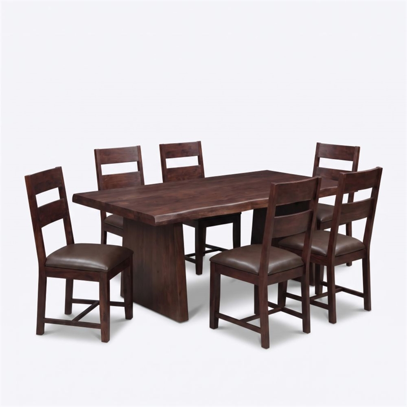 Pemberly Row Live Edge Solid Wood 74