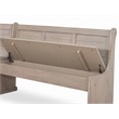 Pemberly Row Reversible Wood Breakfast Nook Dining Set in Hazelnut