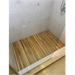 Pemberly Row Slip Resistant Teak Wood Shower Mat Unfinished - 30