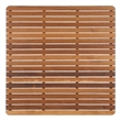Pemberly Row Finished Teak Shower Mat with Rounded Corners - 30