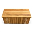 Pemberly Row Portable Single Step/Stool in Teak Wood with 300 lbs Capacity