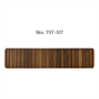 Pemberly Row Handcrafted Teak Wood Serving Tray for Indoor or Outdoor Use