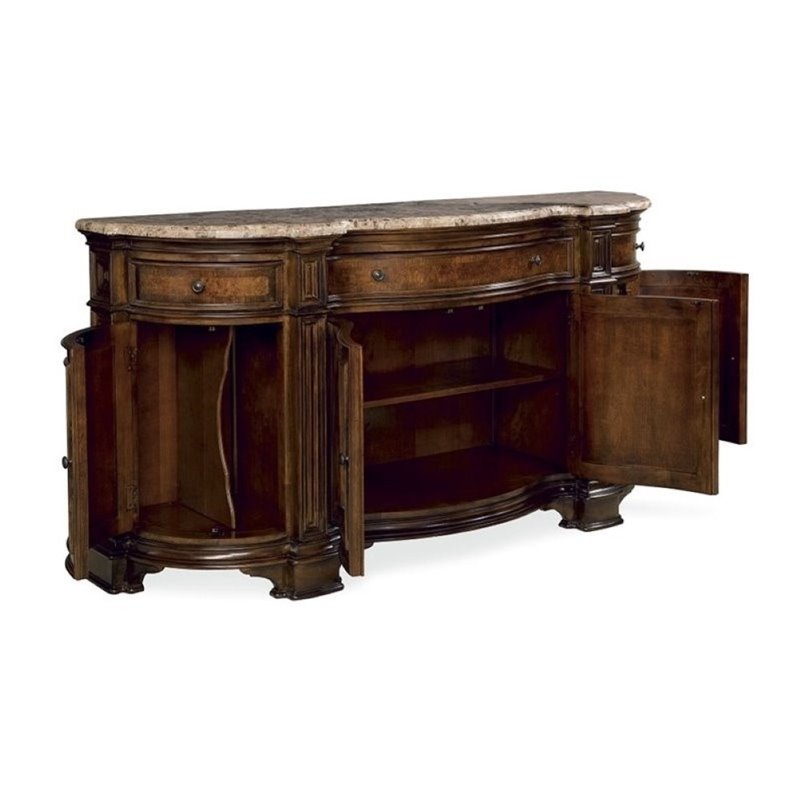 Beaumont Lane Marble Top Sideboard Credenza BL641420