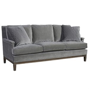 Beaumont Lane Sofas Cymax S Beaumont Lane Velvet Upholstered Sofa In Gray