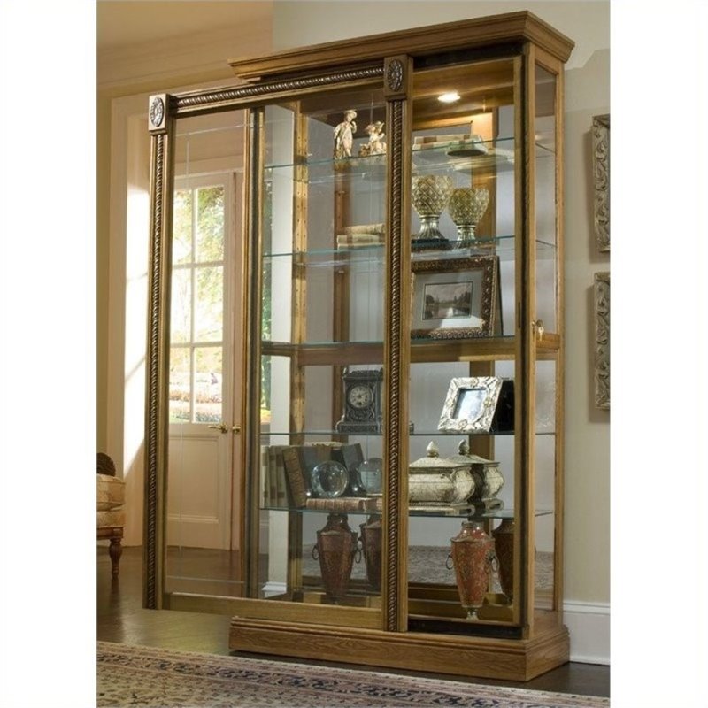 Beaumont Lane Curio Cabinet in Oak
