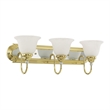 Beaumont Lane 3 Light Bath Light in Polished Brass and Chrome