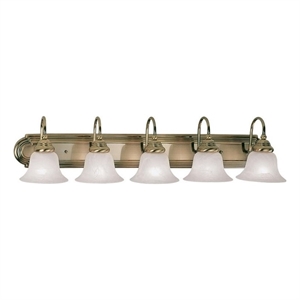 Beaumont Lane 5 Light Bath Light in Antique Brass