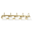 Beaumont Lane 5 Light Bath Light in Polished Brass and Chrome