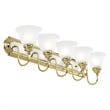 Beaumont Lane 5 Light Bath Light in Polished Brass and Chrome