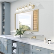 Beaumont Lane 5 Light Bath Light in Polished Brass and Chrome