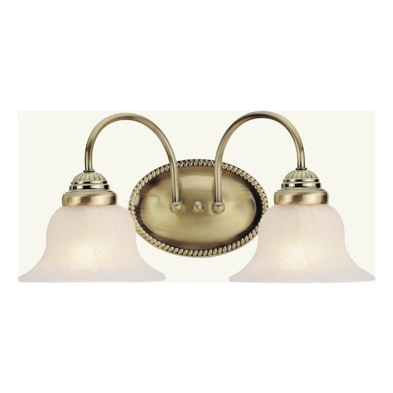 Beaumont Lane 2 Light Bath Light in Antique Brass