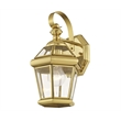 Beaumont Lane Outdoor Wall Lantern in Polished Brass
