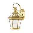 Beaumont Lane Outdoor Wall Lantern in Polished Brass