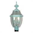 Beaumont Lane 2 Light Outdoor Post Head in Verdigris