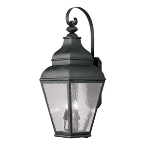 Beaumont Lane 4 Light Outdoor Wall Lantern in Black